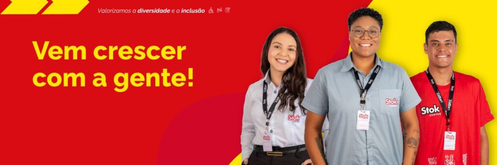 Vaga de Repositor Noturno Pelotas Três Vendas na Stok Center em PelotasDescriçãoPrecificar, conferir validade e organ…