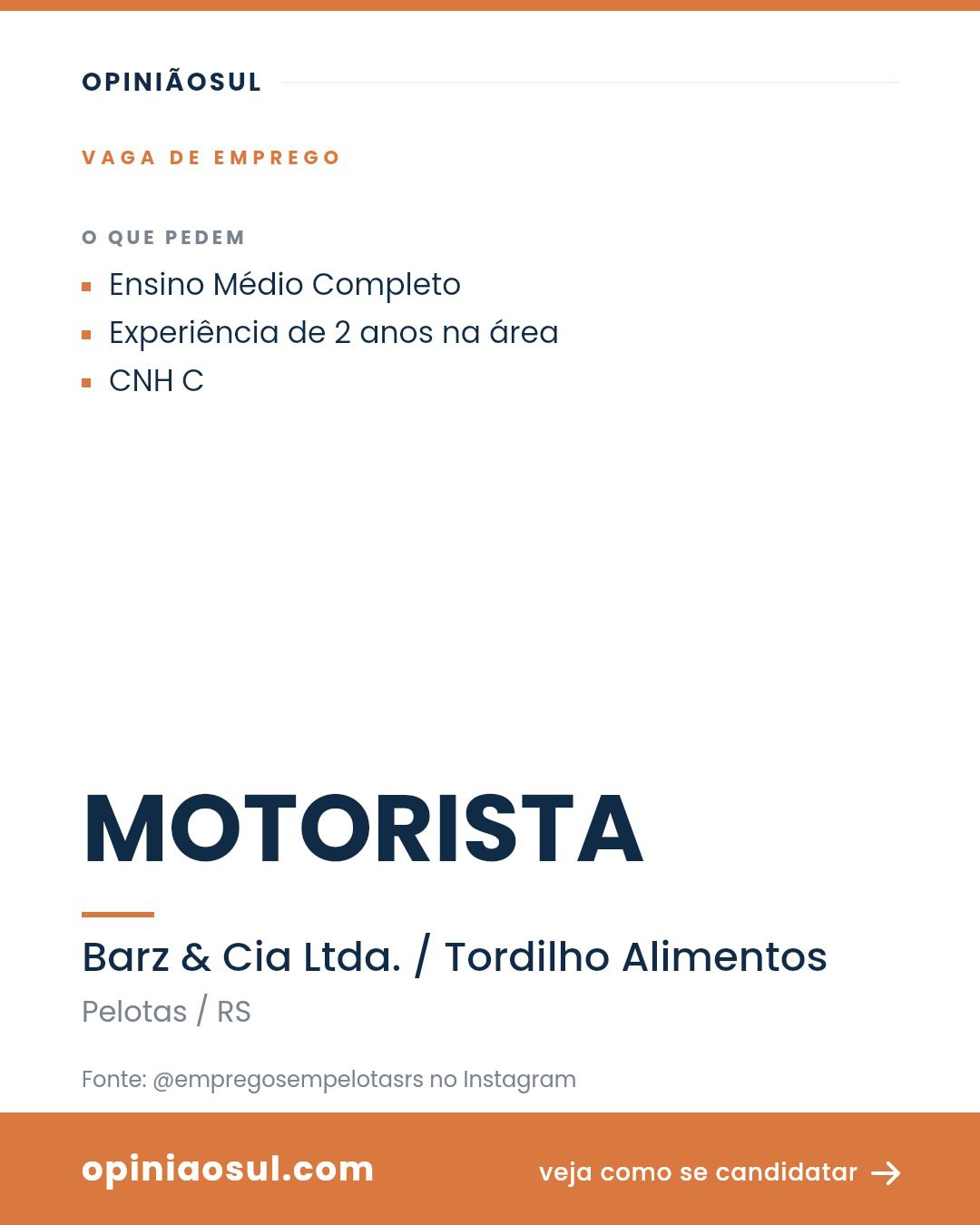 Motorista dirigindo caminhão de entregas em Pelotas