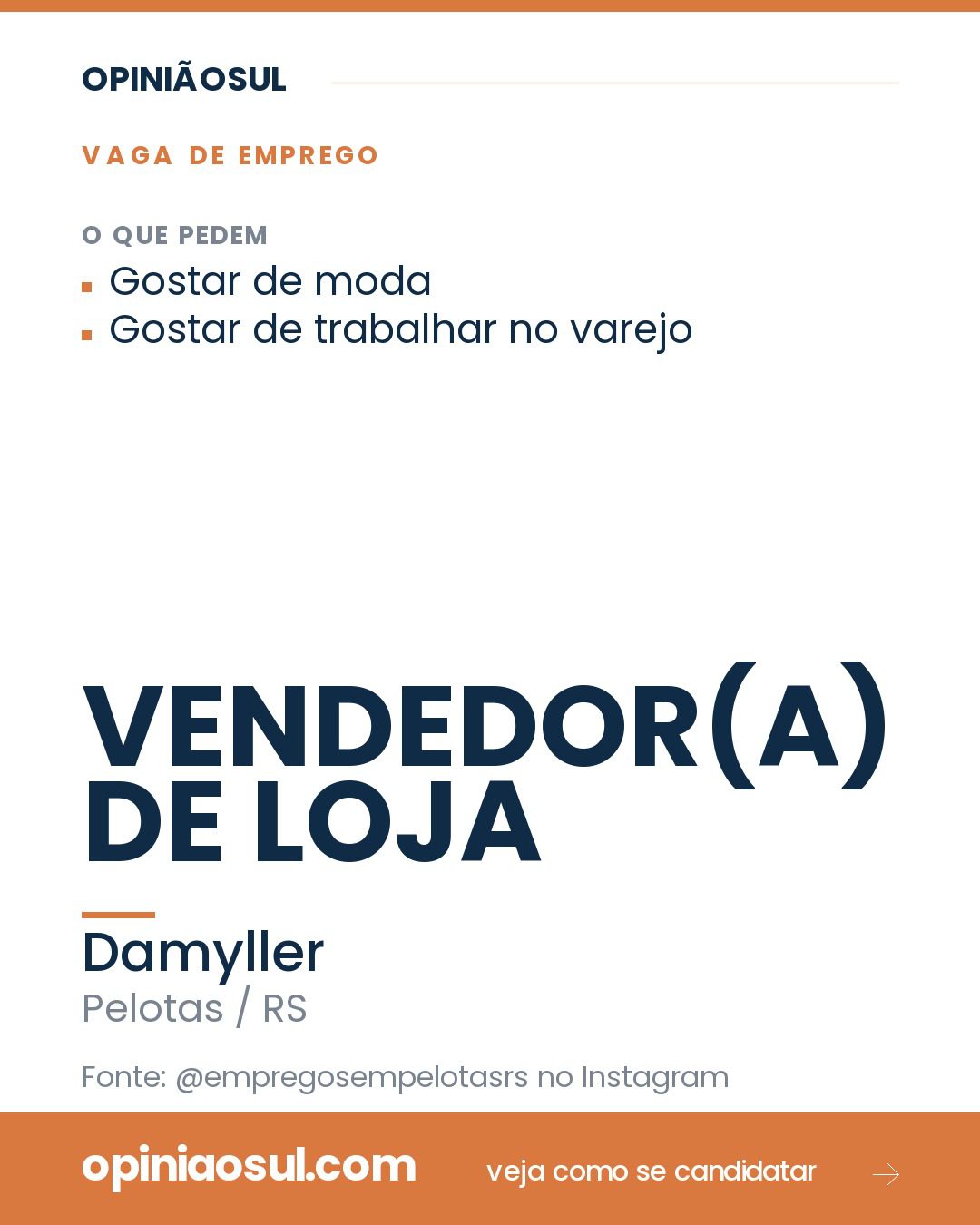 Fachada da loja Damyller no Shopping Pelotas