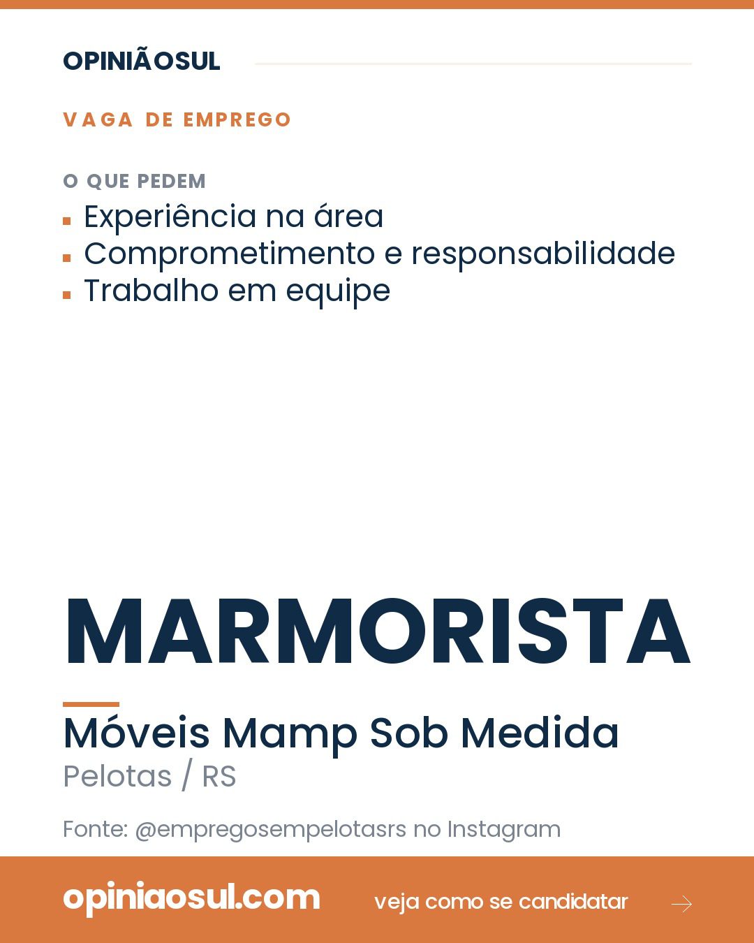 Marmorista realizando corte e acabamento de pedras em Pelotas