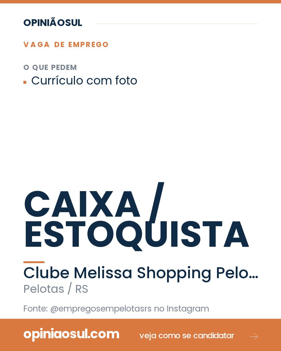Fachada da loja Clube Melissa no Shopping Pelotas